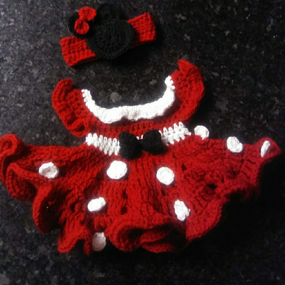 Crochet Newborn Dress